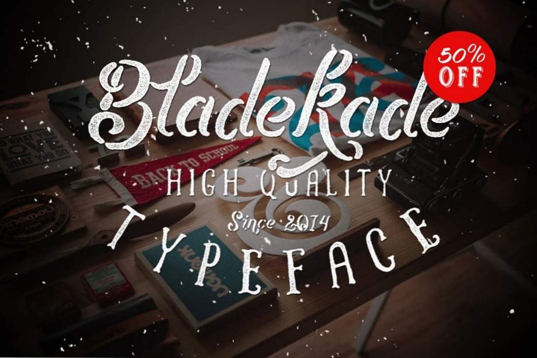 Bladekade Stencil Font