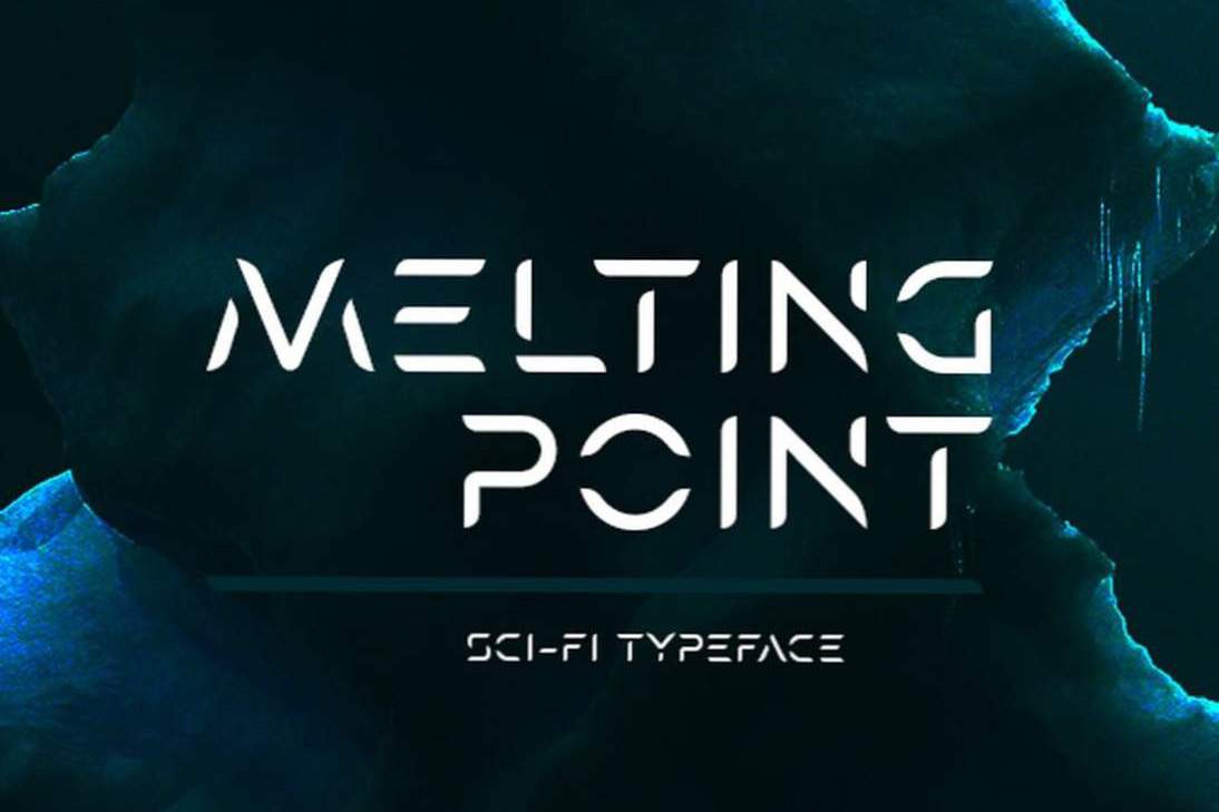 melting pot stencilfont